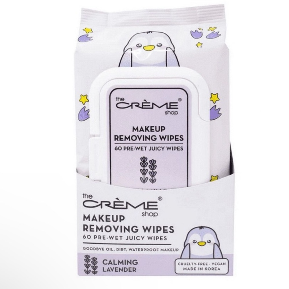 The Creme Shop- Calming Lavender Makeup Removing Wipes